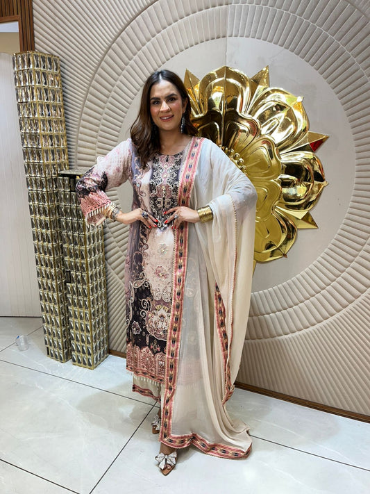 Beautiful Pattern Print Suit PC1615