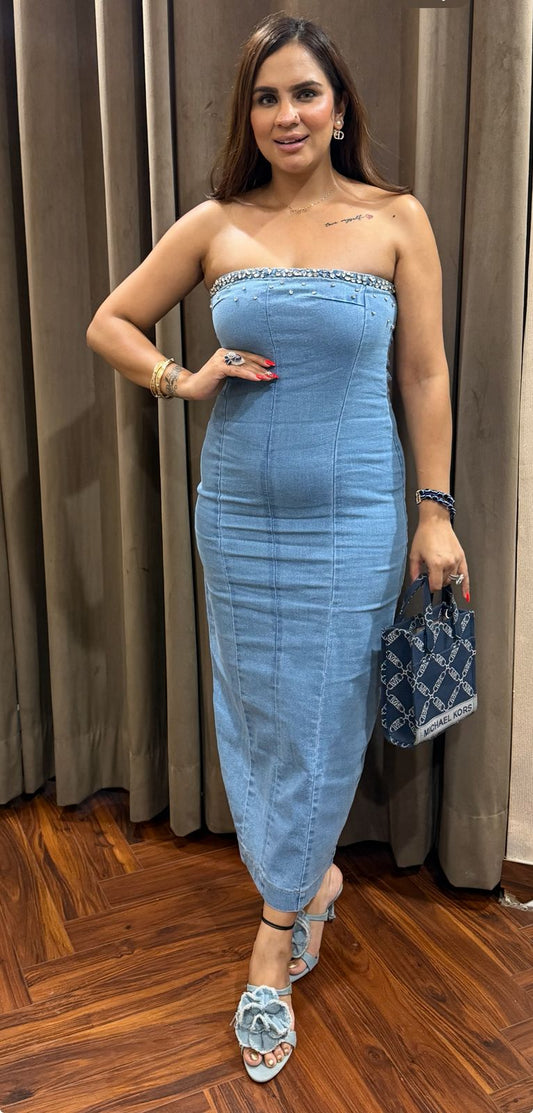 Stunning Denim Dress PC1636