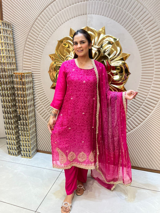 Beautiful Suit With Embroidery Work PC1660