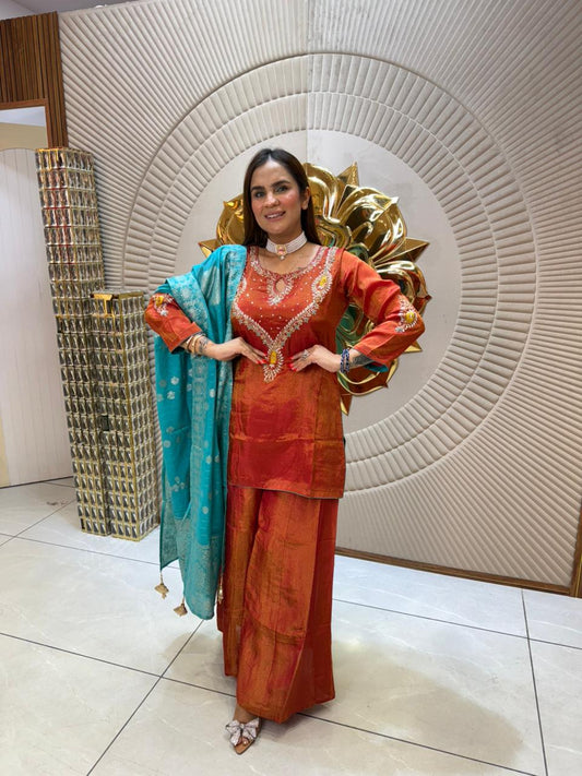 Stunning Designer Sharara Suit PC1662