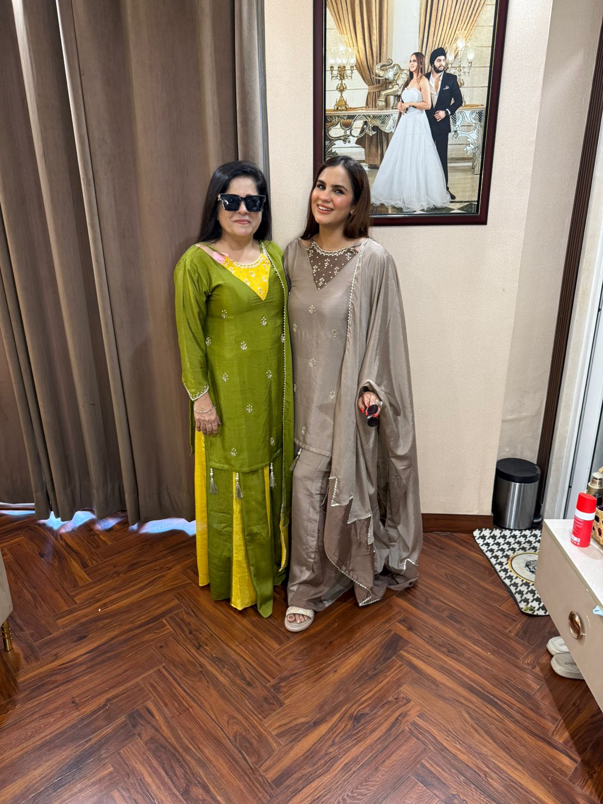 Partywear Suit With Designer Neck PC1679