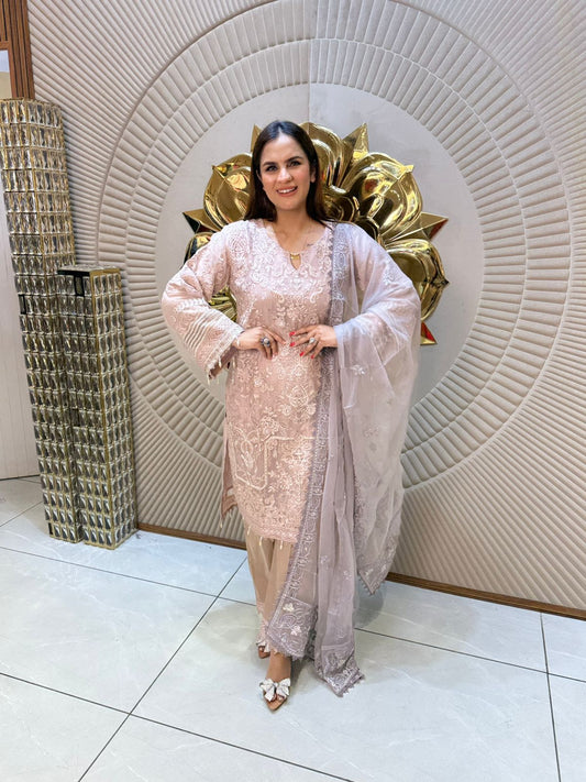 Beautiful Suit With Heavy Embroidery Work PC1680