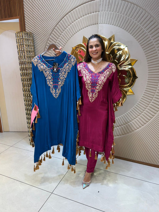 Pretty Kaaftan Set With Tassles PC1685