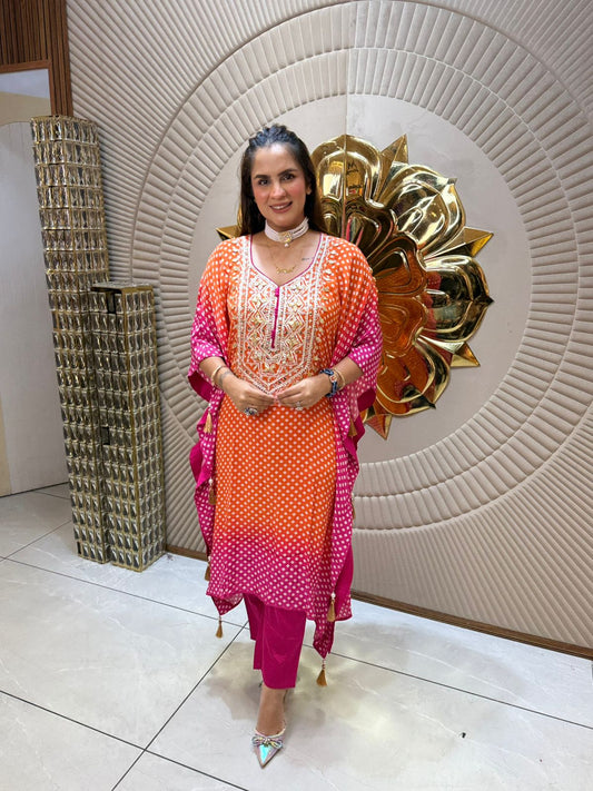 Beautiful Kaaftan Set With Traditional Design PC1689