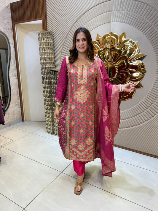 Partywear Suit With Beautiful Work PC1701