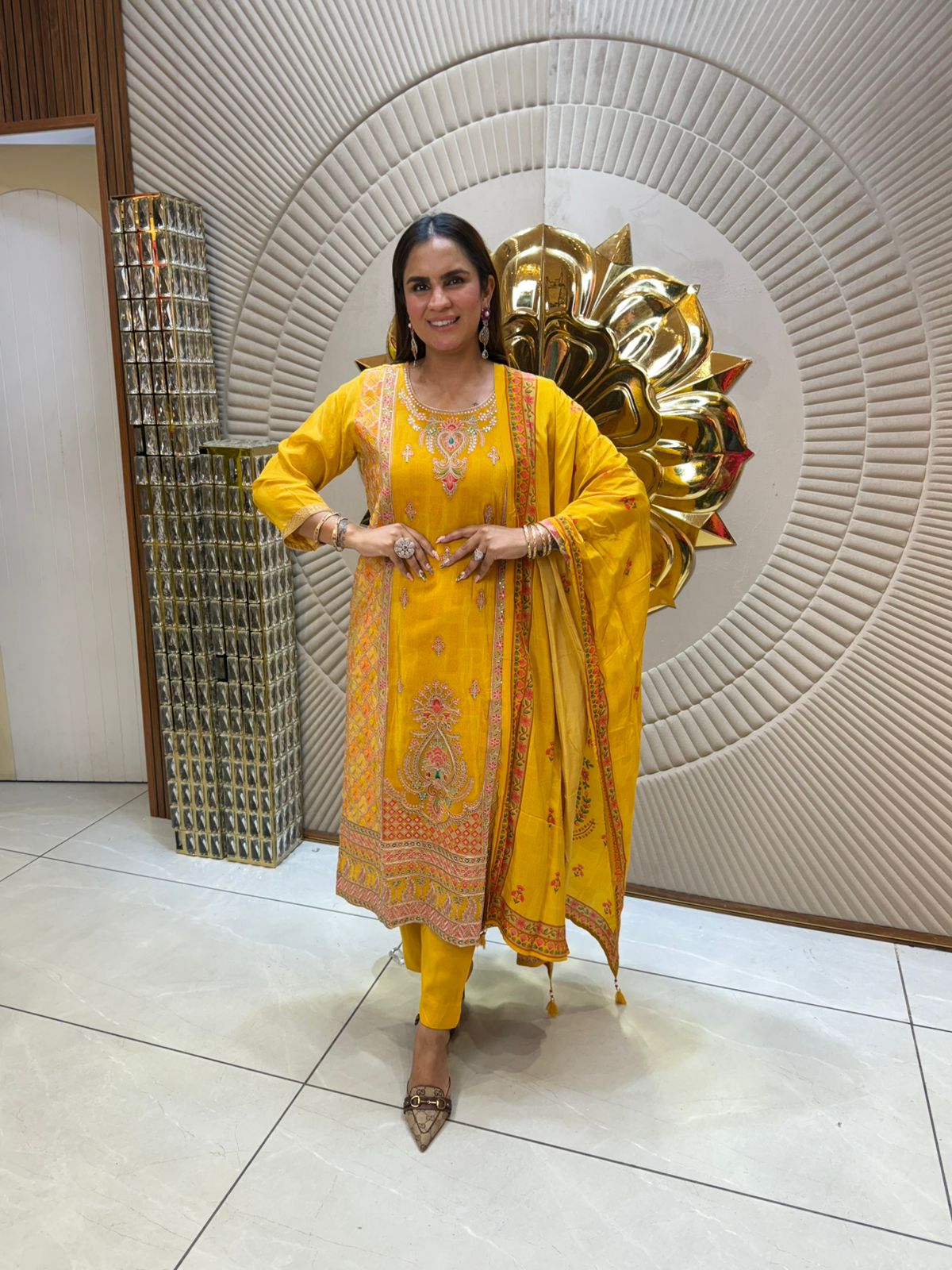 Beautiful Suit With Embroidery Work PC1748