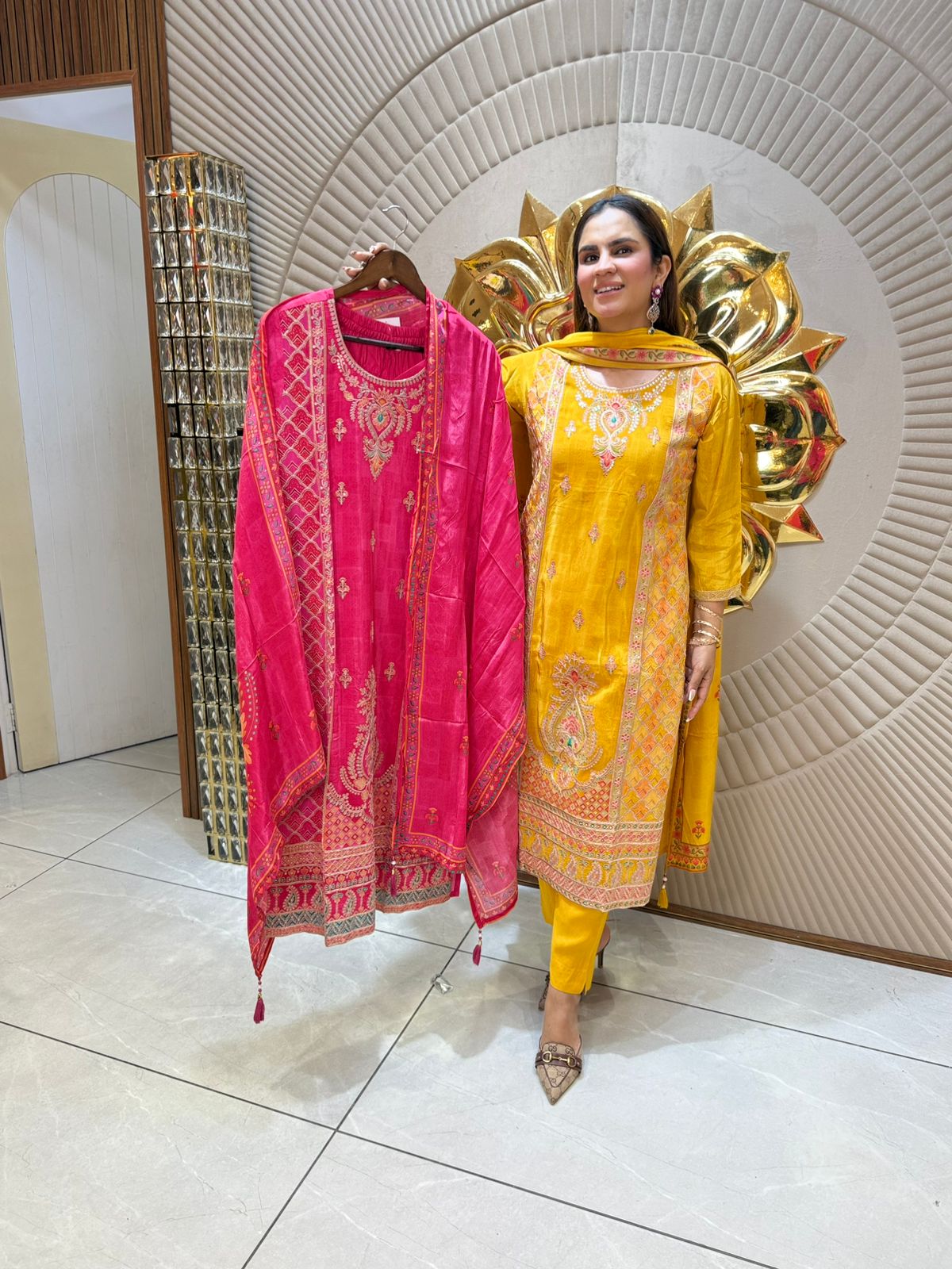 Beautiful Suit With Embroidery Work PC1748