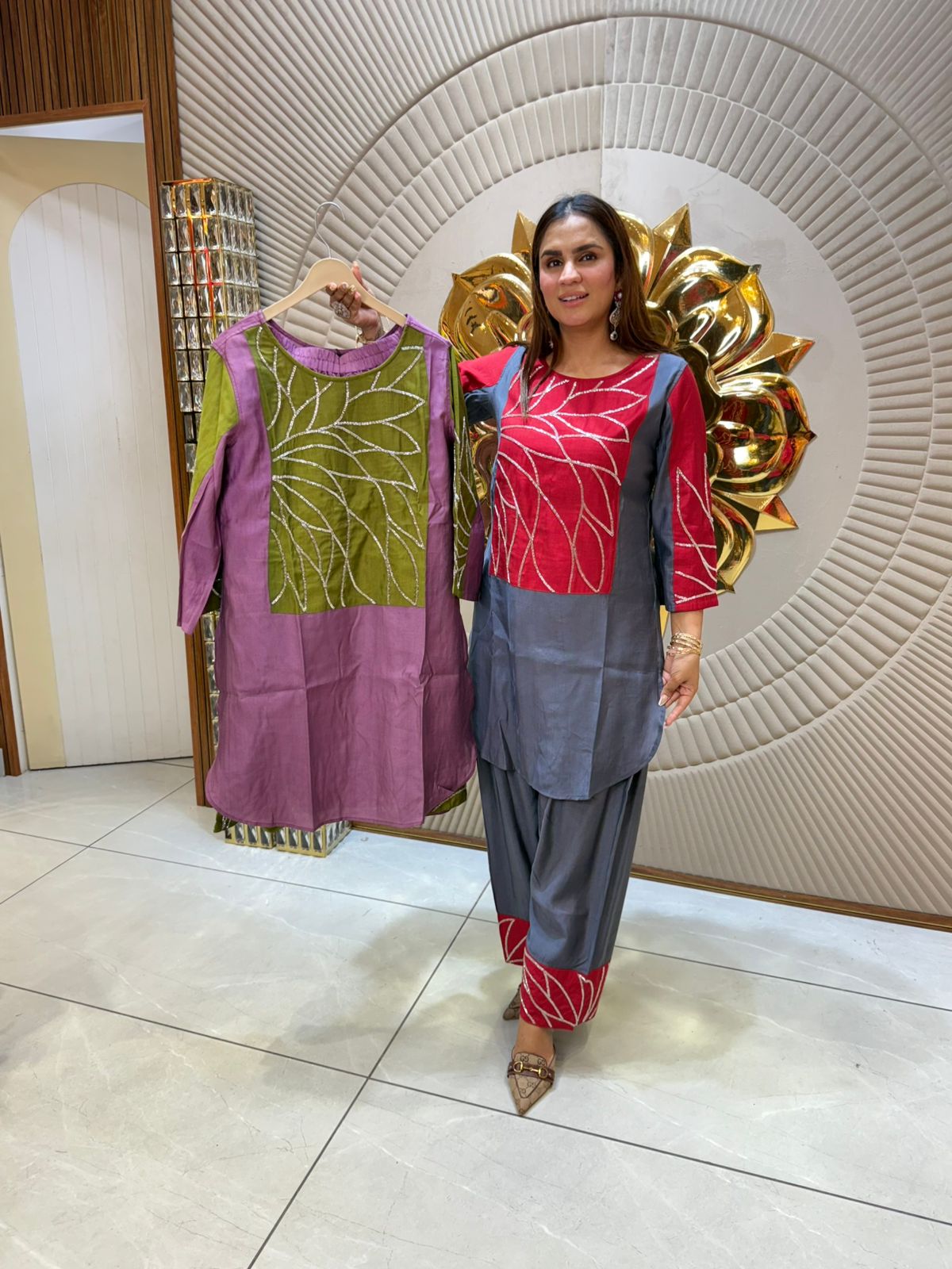 Beautiful Cordset With Cut Dana Work PC1751