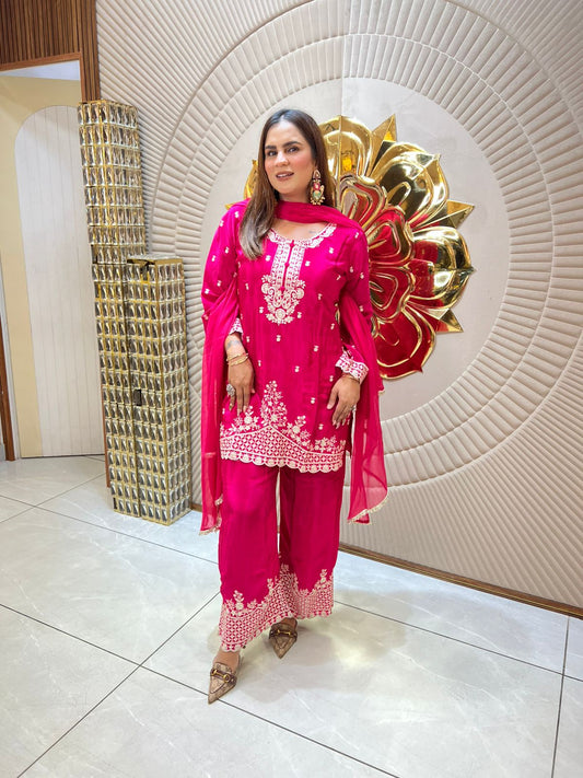 Beautiful Embroidery Suit PC1757