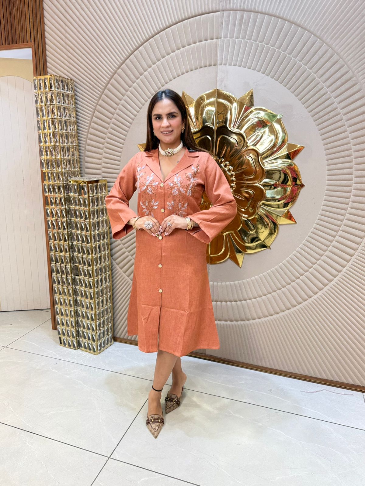 Beautiful Knee Length Dress PC1776