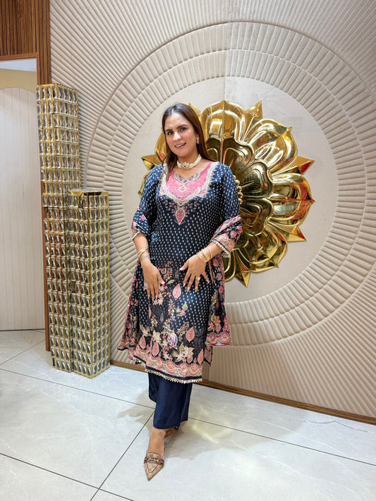Beautiful Pattern Print Suit PC1779