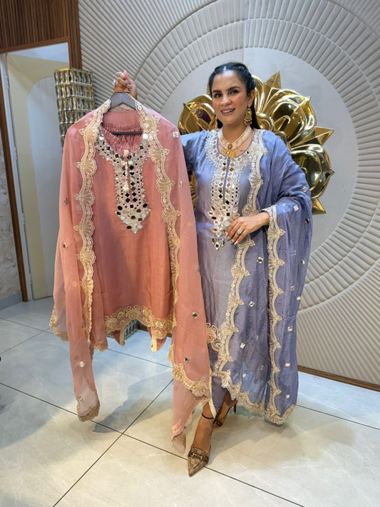 Beautiful Mirror Work Suit PC1788