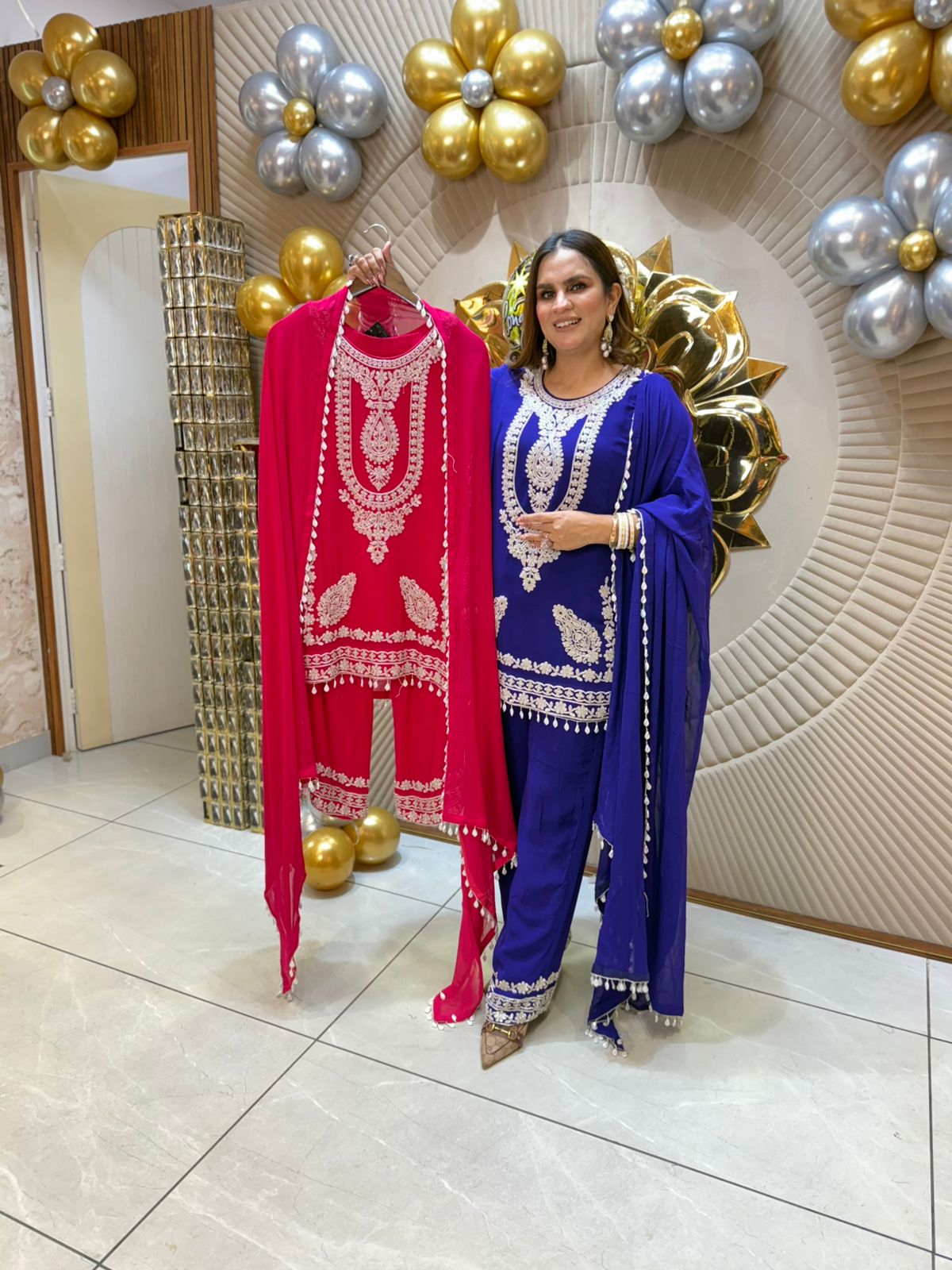 Beautiful Suit With Embroidery Work PC1817