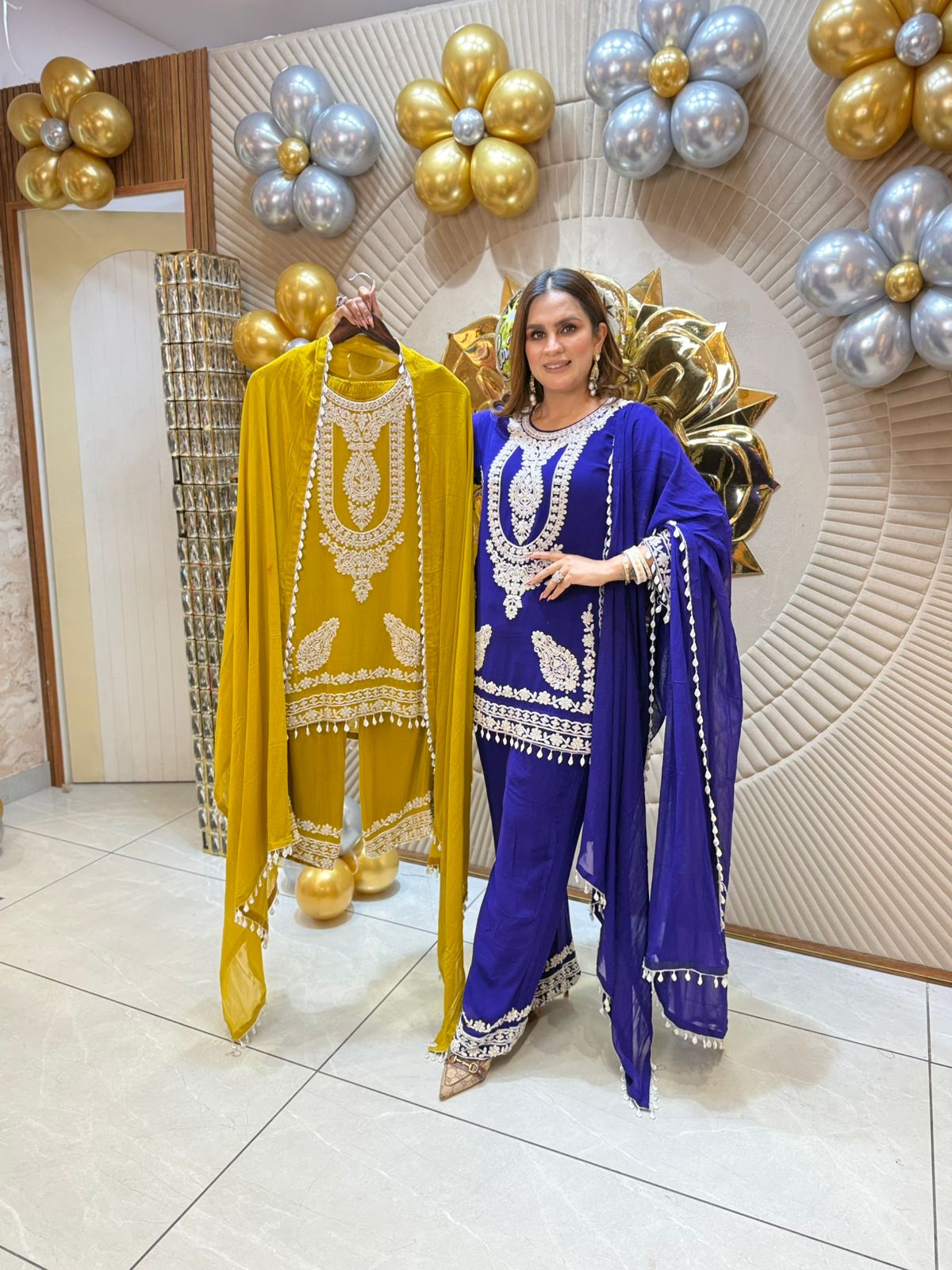 Beautiful Suit With Embroidery Work PC1817