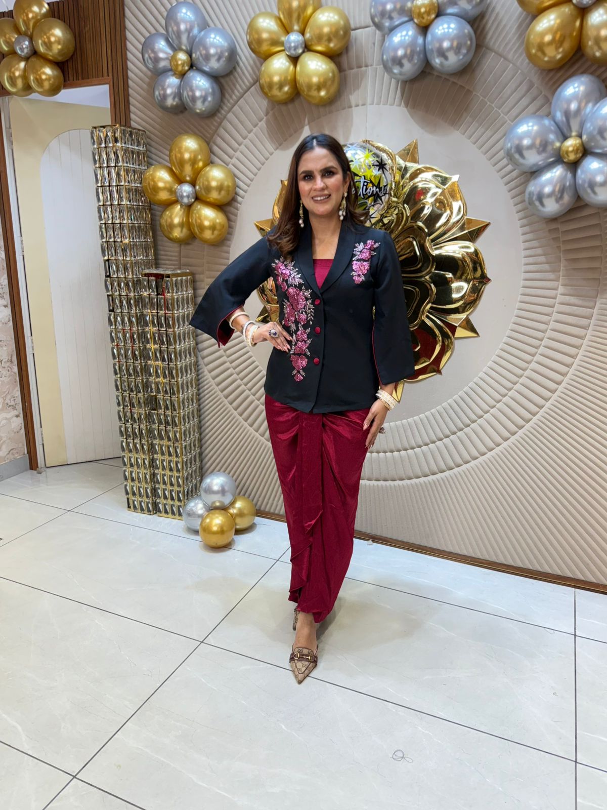 Very Pretty Three Piece Indowestern Set PC1818