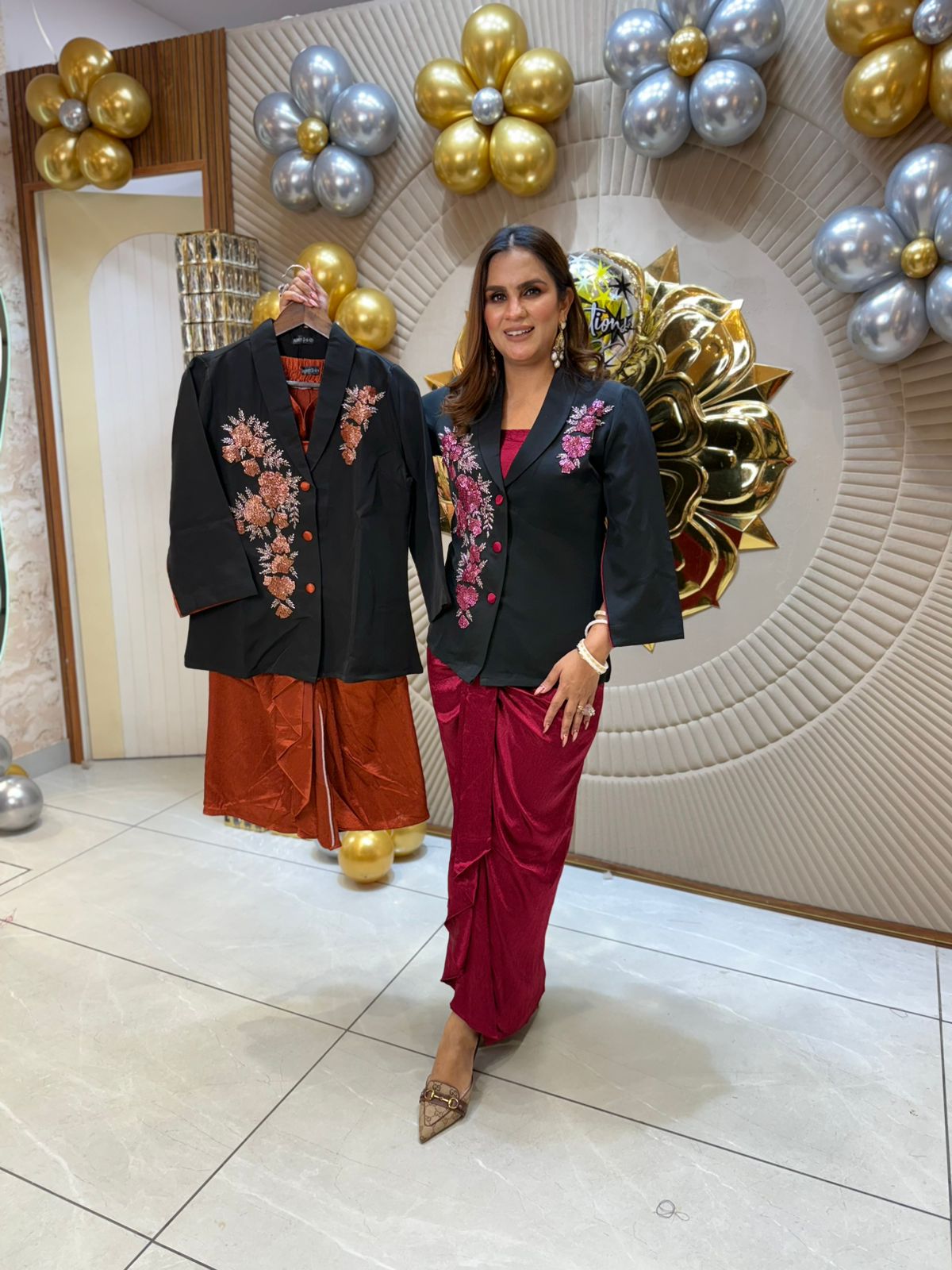 Very Pretty Three Piece Indowestern Set PC1818
