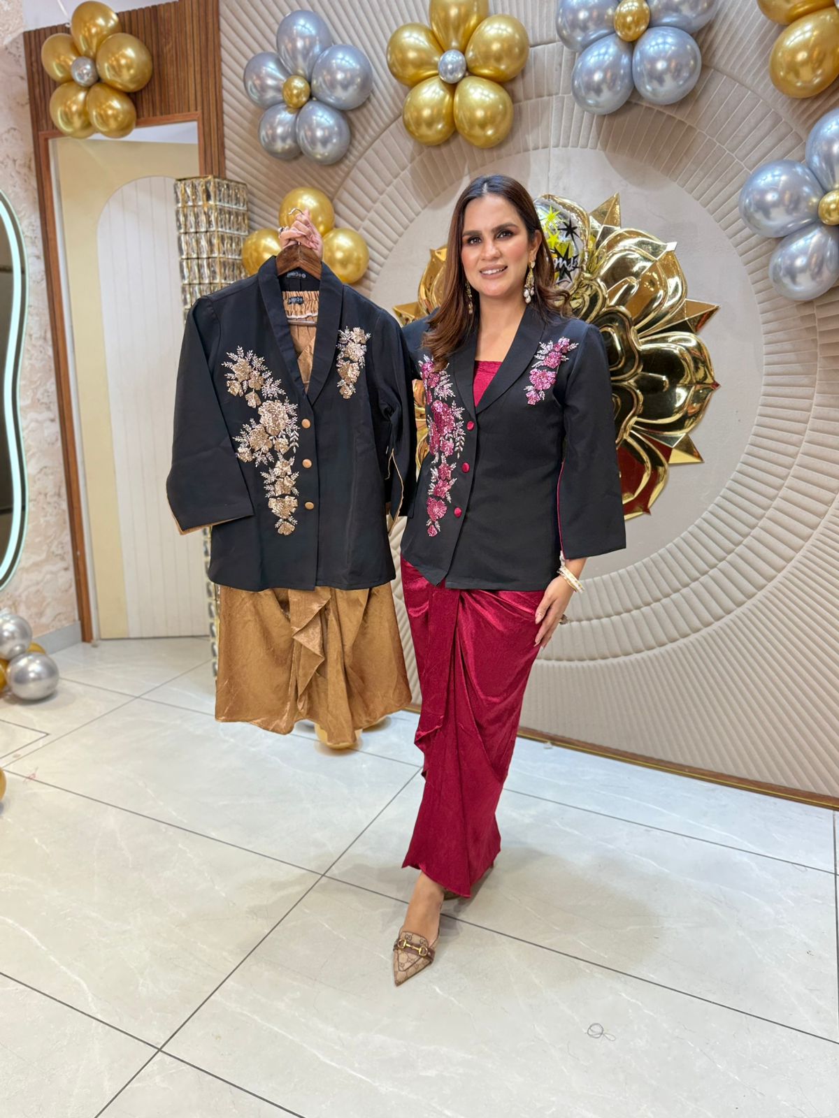Very Pretty Three Piece Indowestern Set PC1818