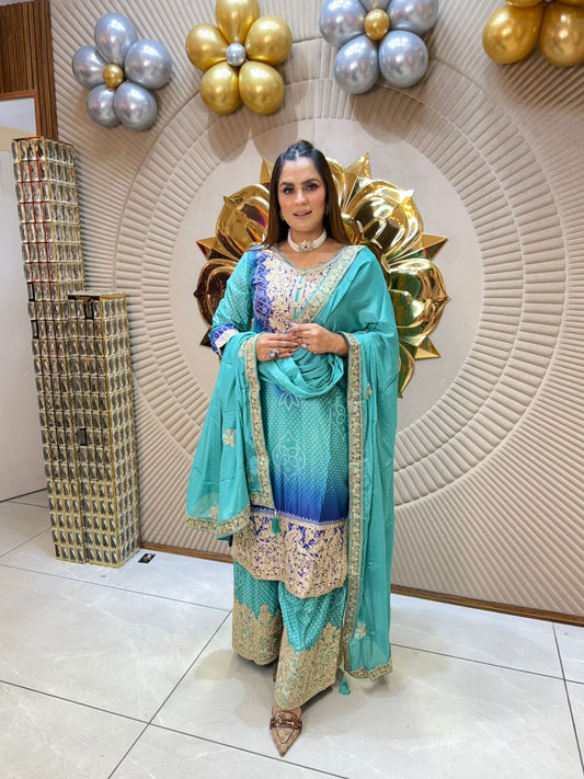 Elegant & Colorful Embroidered Pakistani Suits PC1845