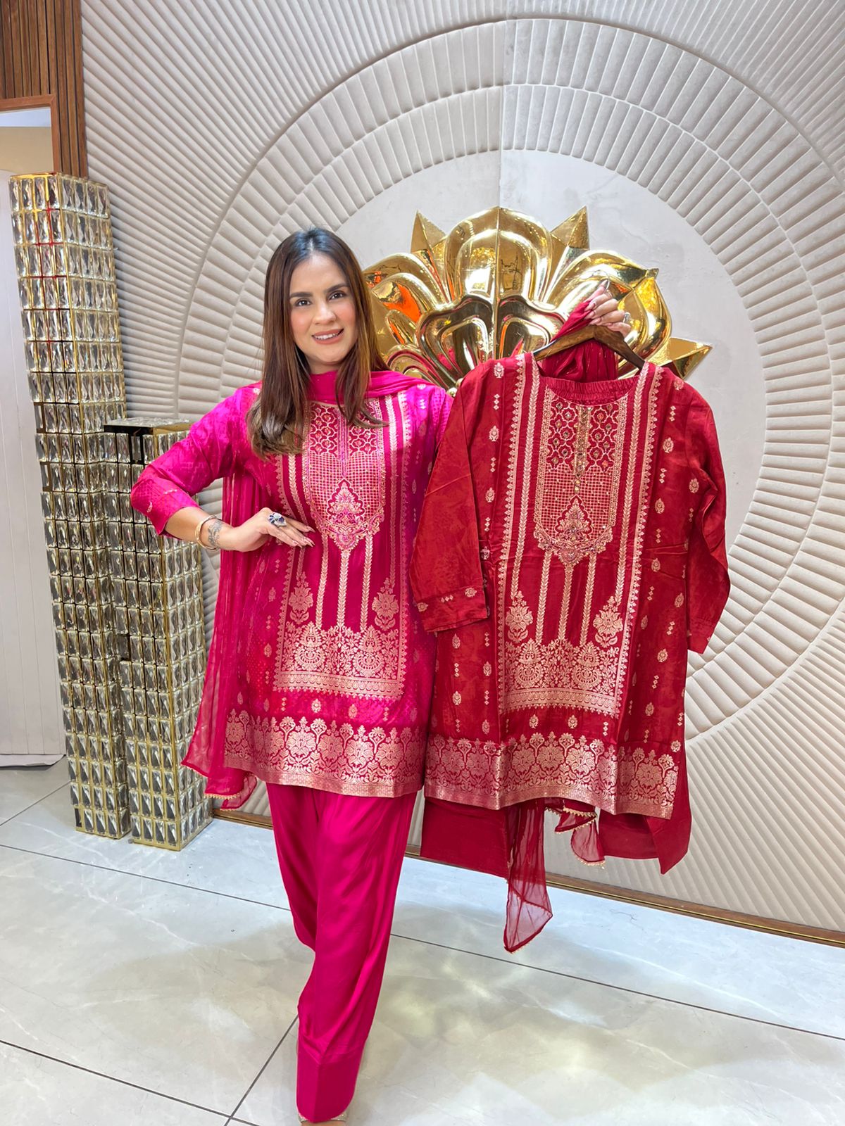 Partywear Suit With Beautiful Design PC1857