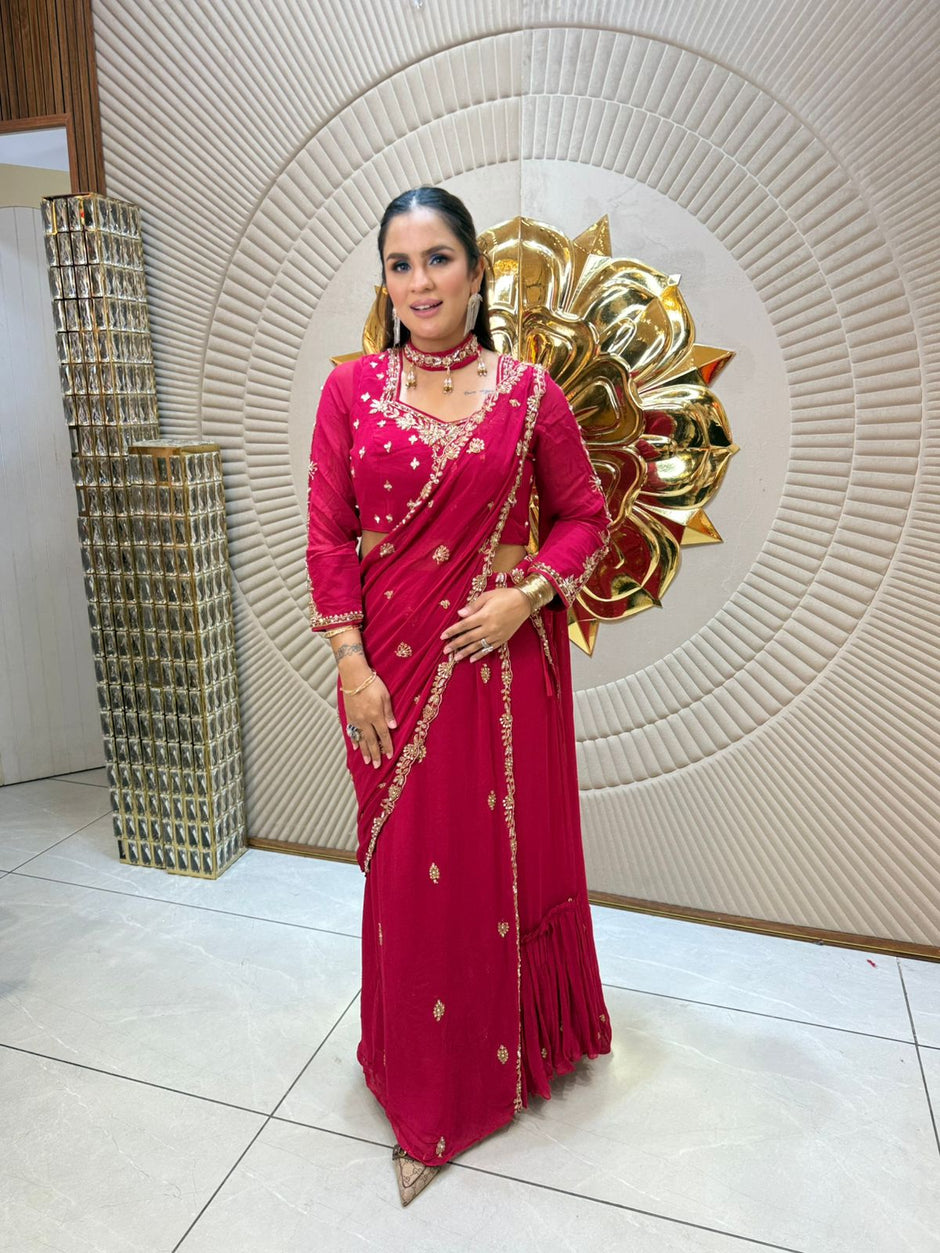 Designer Hot Selling Embroidered Saree PC1904 main image 0