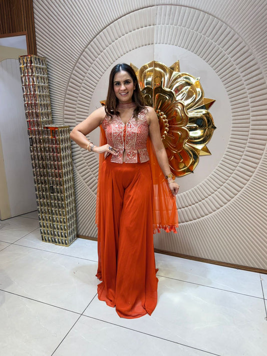 Glamorous Designer Tops with Flowing Bottoms PC1885