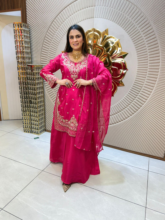 Designer Suit With Fully Embroidery Work PC1897