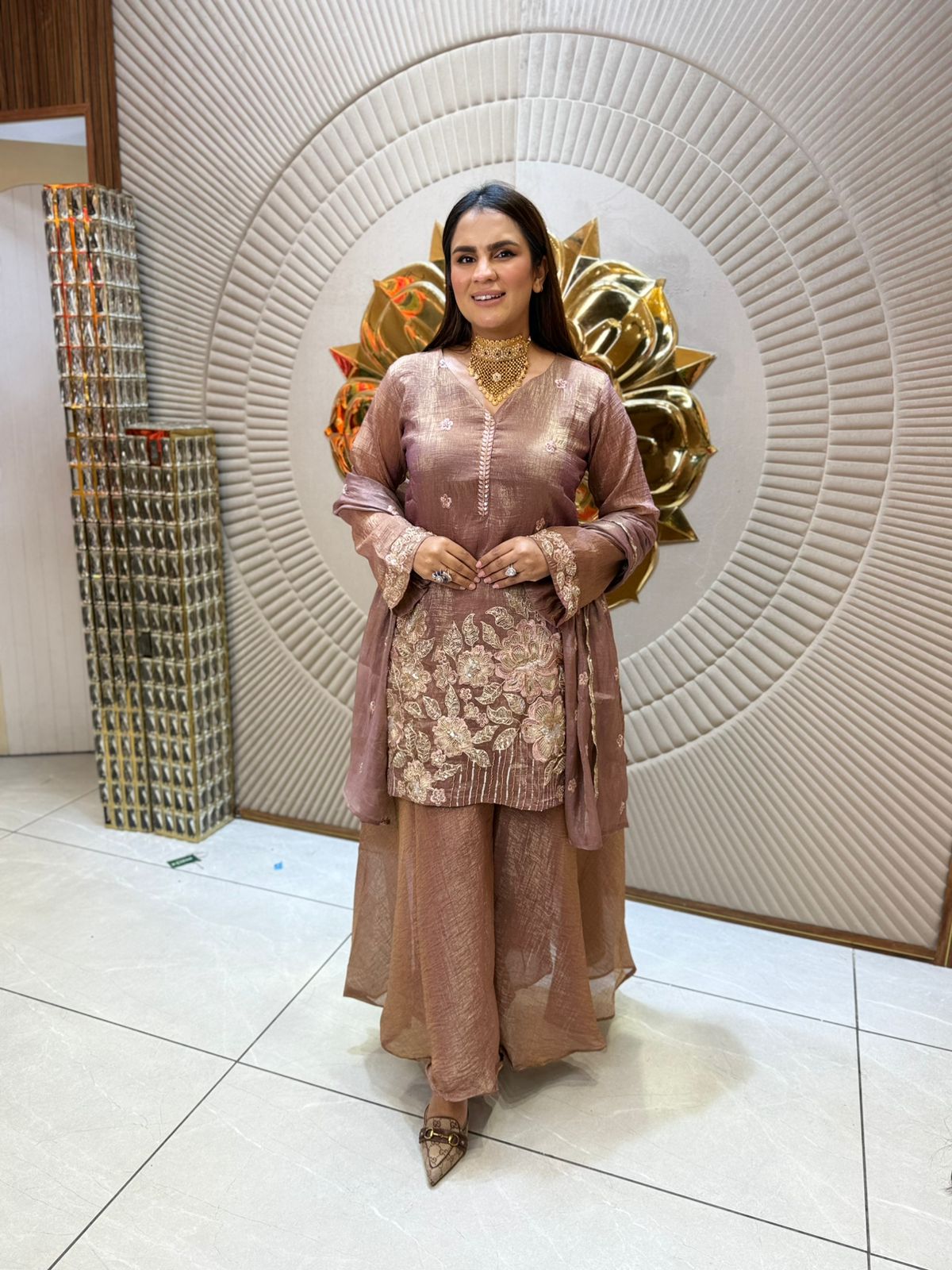 Stunning Partywear Suit With Heavy Work PC1898