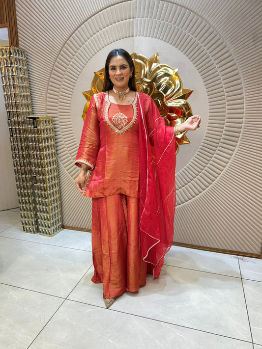 Beautiful Suit With Neck Work PC1943