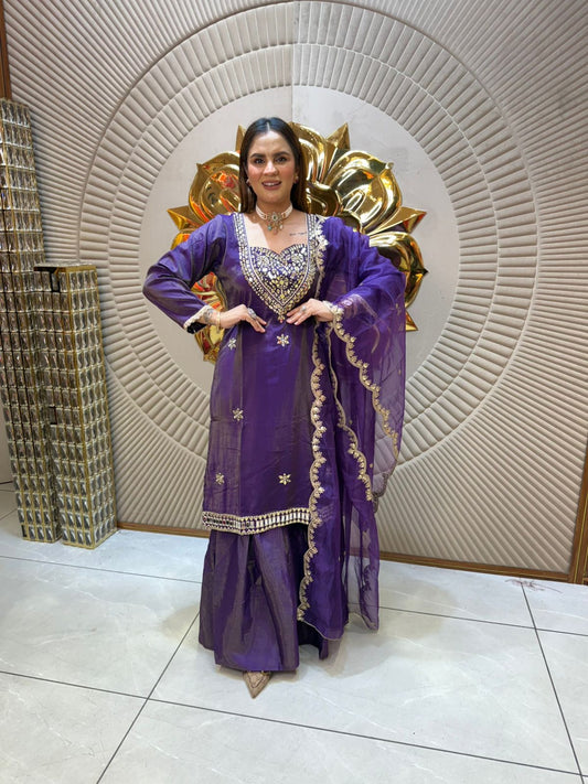 Beautiful Suit With Mirror Work PC1944