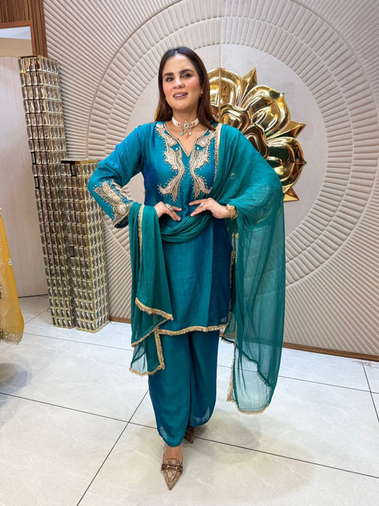 Stunning Full Sleeves Designer Suit PC1945