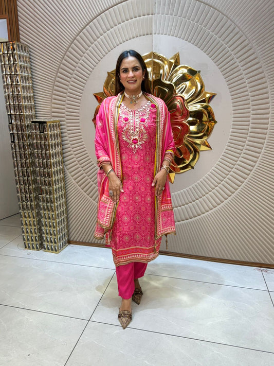 Stunning Pattern Print Suit PC1952