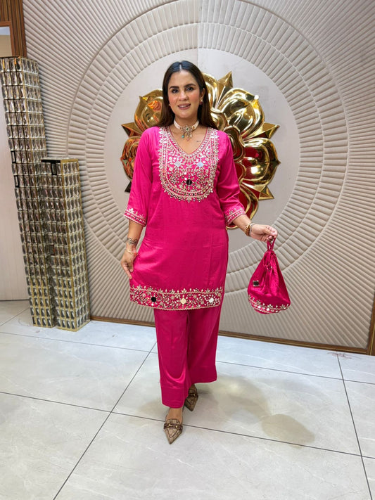 Stunning Co-Ord Set With Potli PC1953