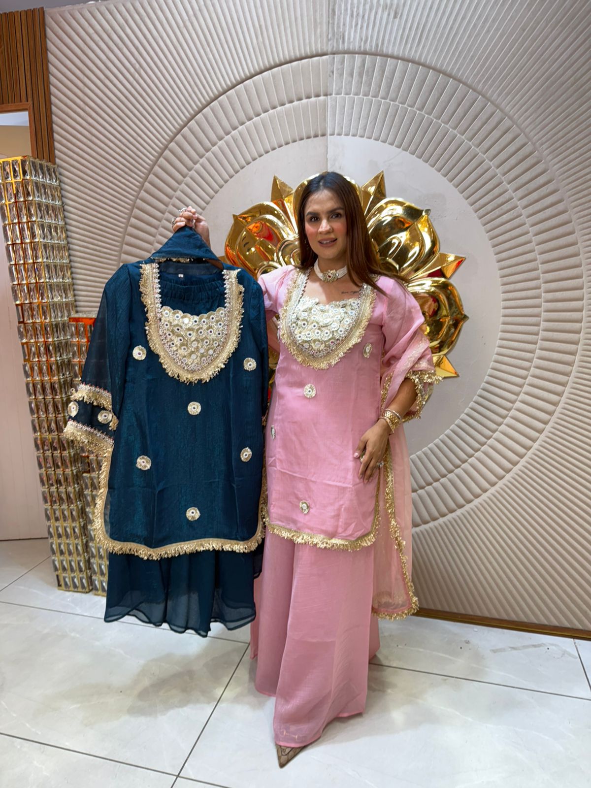 Crape Fabric Silk Fabric Suit PC1960