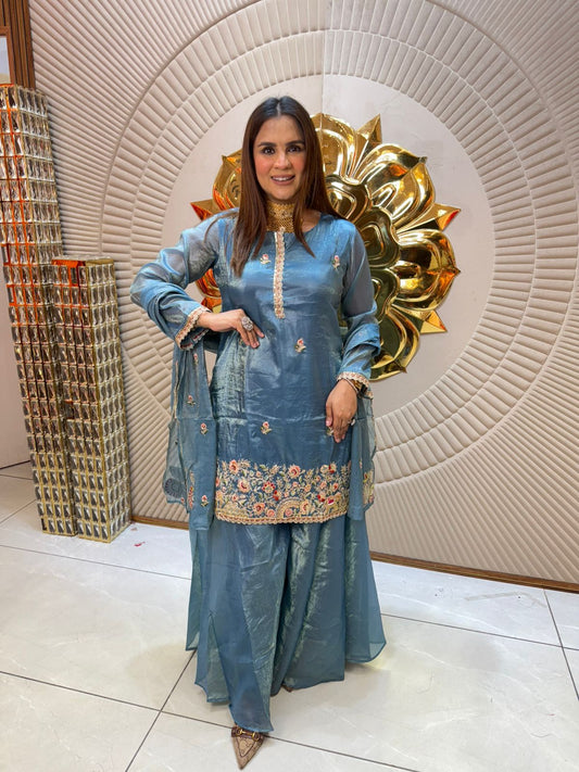 Tissue Silk Fabric Suit PC1972