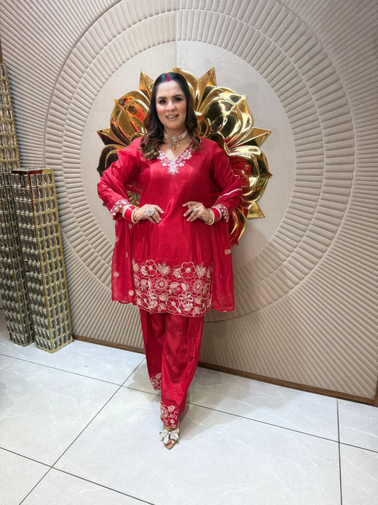 Beautiful Floral Work Suit PC1977