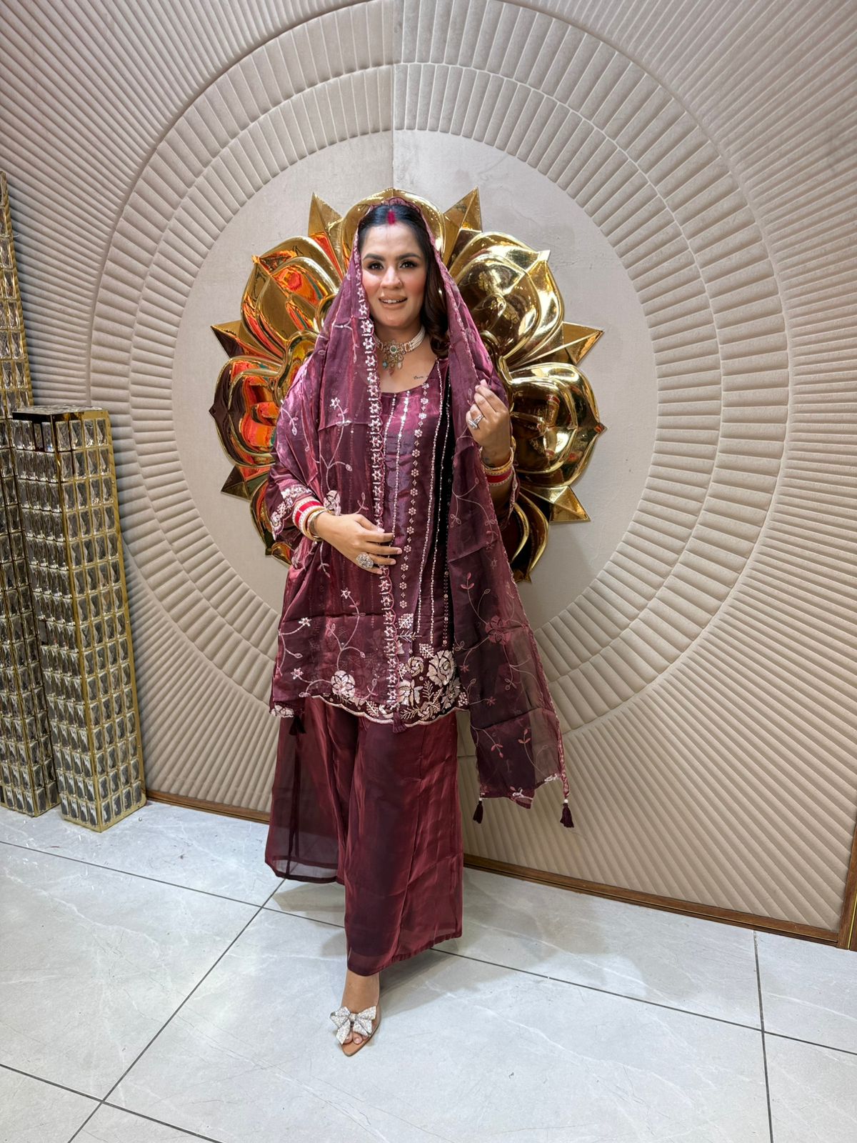 Beautiful Floral Work Suit PC1980