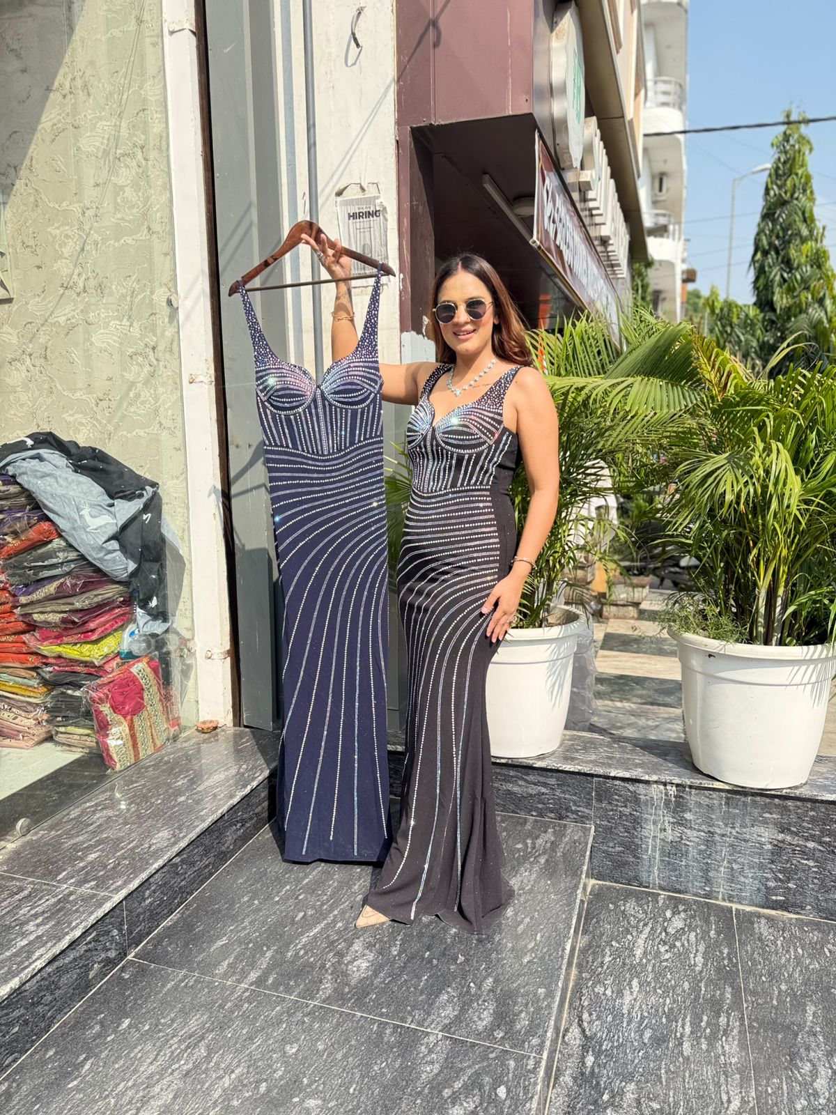Stunning Party Wear Dress PC1985