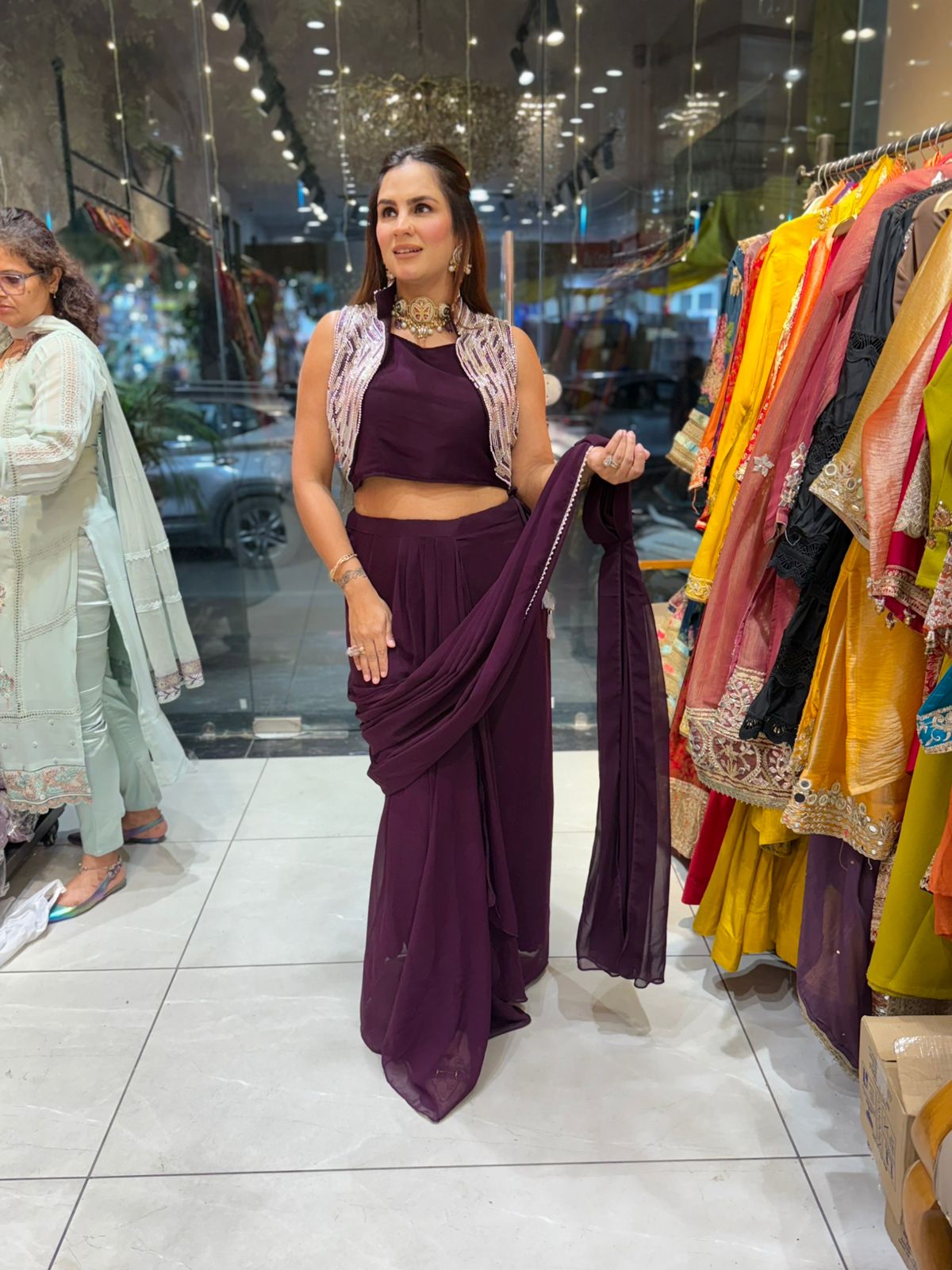 Beautiful Drape Saree With Jacket PC2036