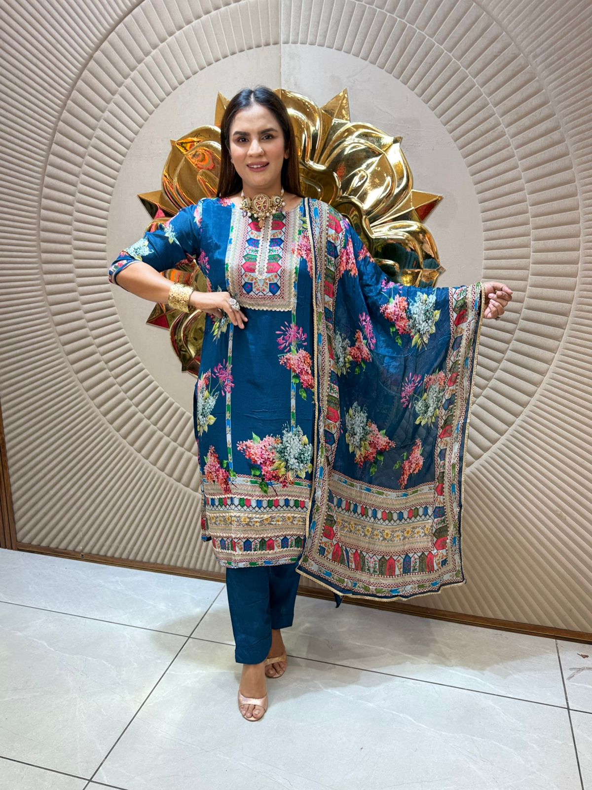 Pretty Suit With Digital Print PC2040