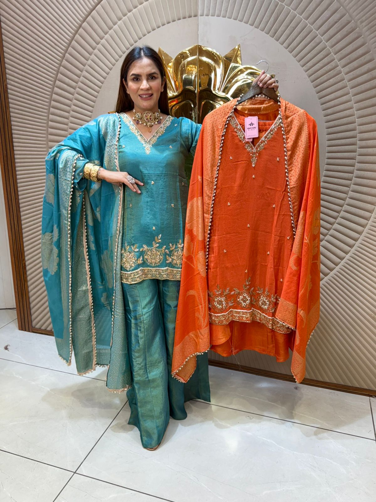 Partywear Suit With Beautiful Embroidery PC2044