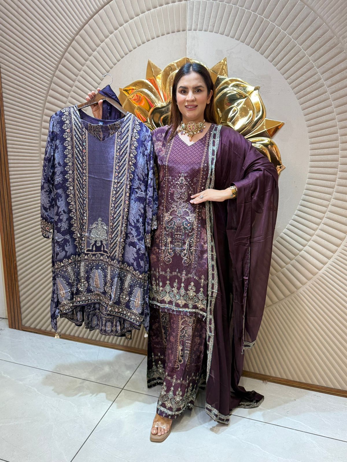 Beautiful Digital Print Suit With Dupatta PC2047