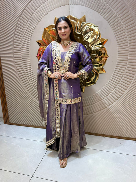 Designer Suit With Heavy Neck PC2049