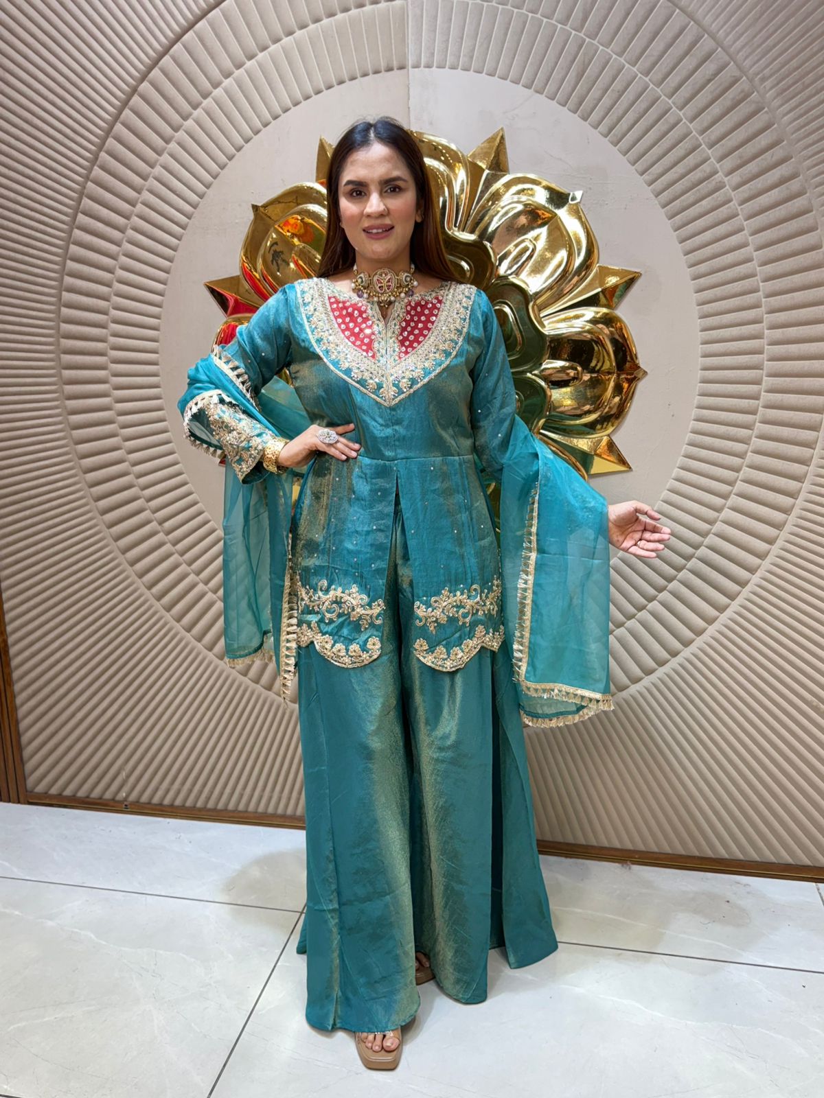 Heavy Designer Partywear Suit PC2050