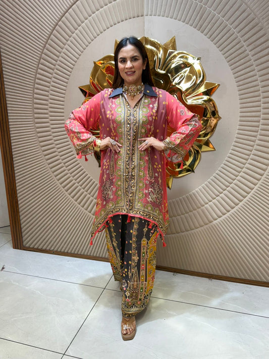 Very Pretty Digital Printed Cordset PC2051