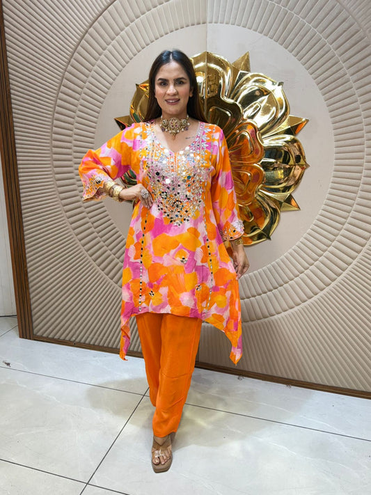 Beautiful Cordset With Mirror Work PC2052