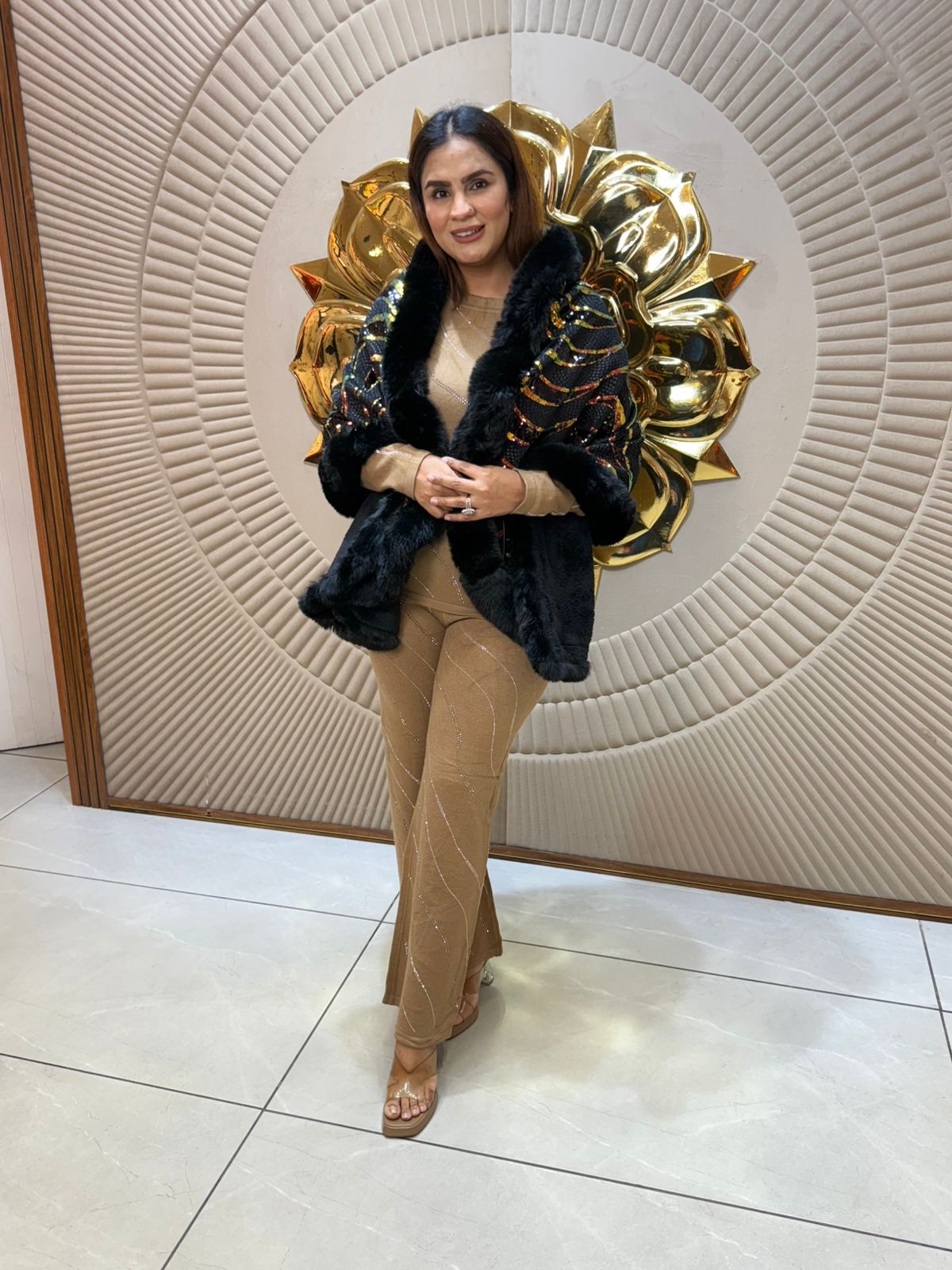 Stunning Sequence Work Shawl PC2061