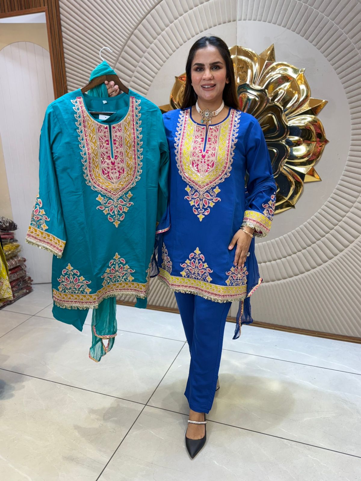 Beautiful Suit With Lace Work PC2080