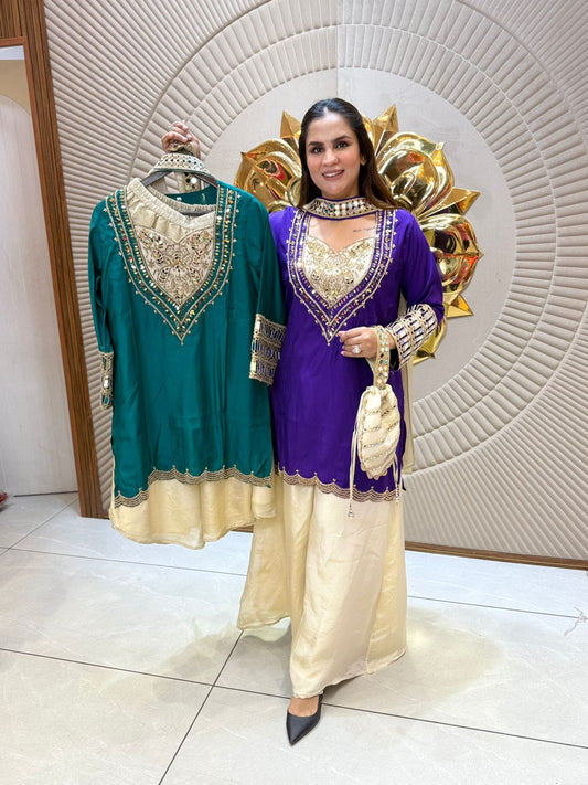 Elegant Suit With Potli Bag PC2082
