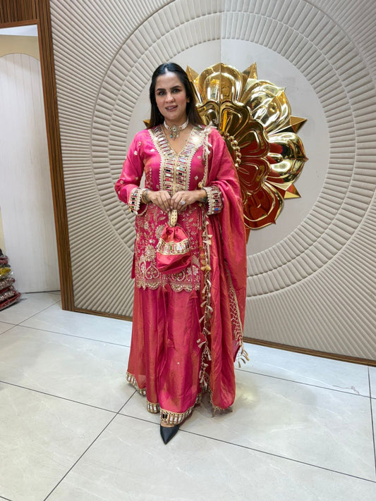 Beautiful Suit With Potli Bag PC2084