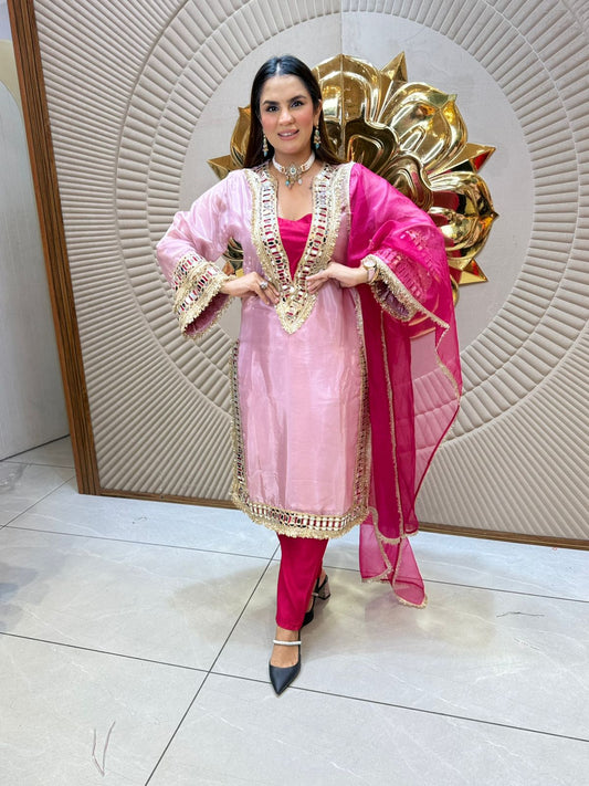 Beautiful Suit With Lace Work PC2085